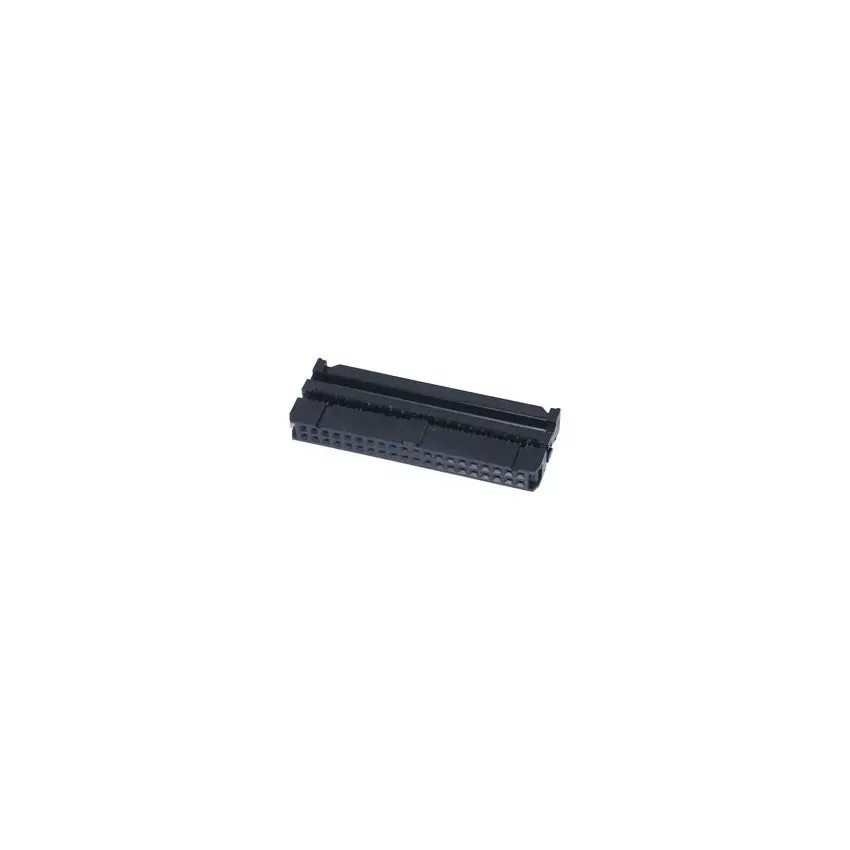 FC-40P, Flat Ribbon Cable Connector, IDC Connector, 2.54mm Pitch, Dual Row, Black