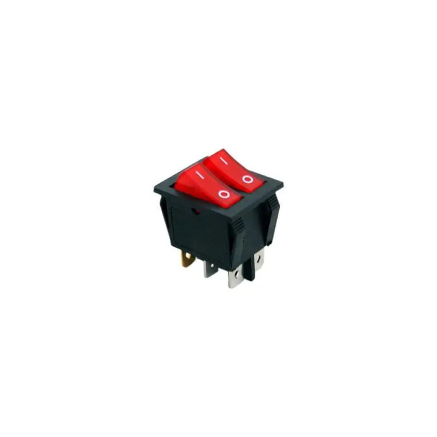 KCD8,Red Rocker Switch,ON-OFF, 15A, 250VAC
